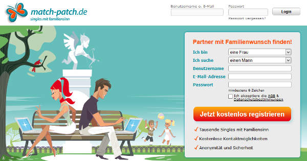 match-patch.de Homepage Sceenshot